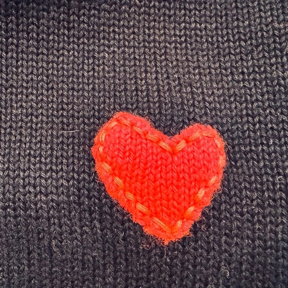 KERRI ROSENTHAL Women’s Navy Blue Puff Sleeve Pullover Sweater Size L - Picture 11 of 14